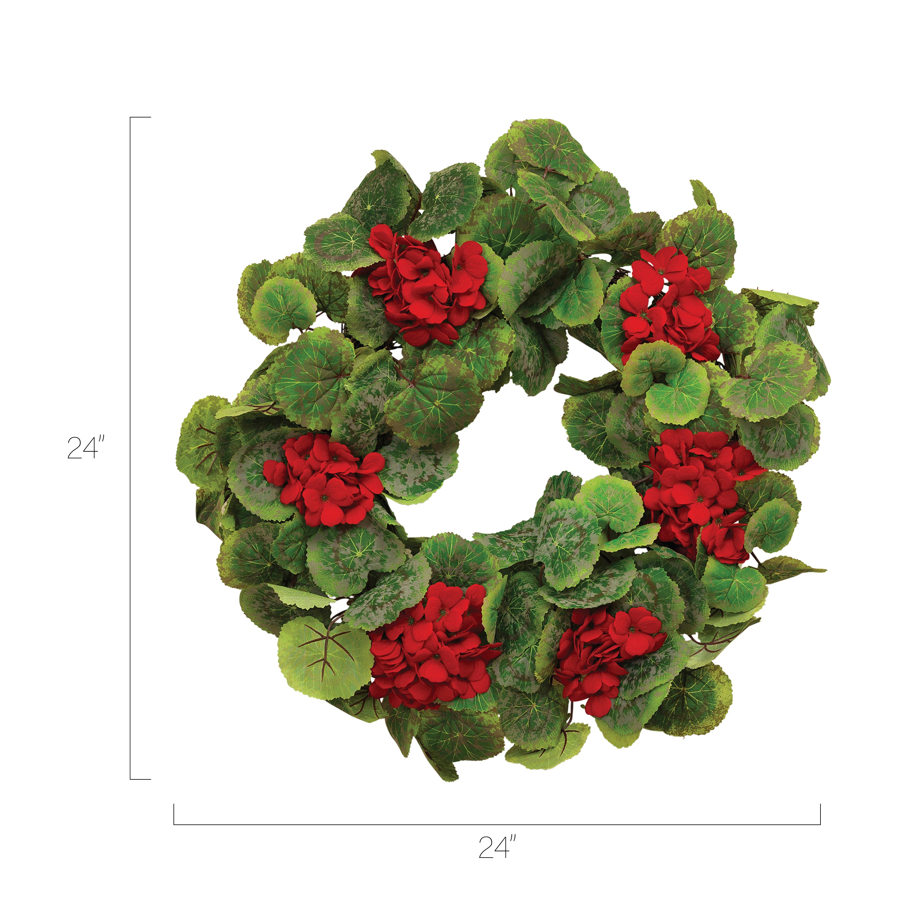 24 in Fabric Germanium Twig Wreath